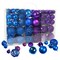 100 Shatterproof Christmas Ornament Balls - Christmas Ornaments For Christmas Tree Home Wedding Or Parties Decorative Ball (Sizes, 1.2" 1.6" & 2.4" ) (Blue & Purple)